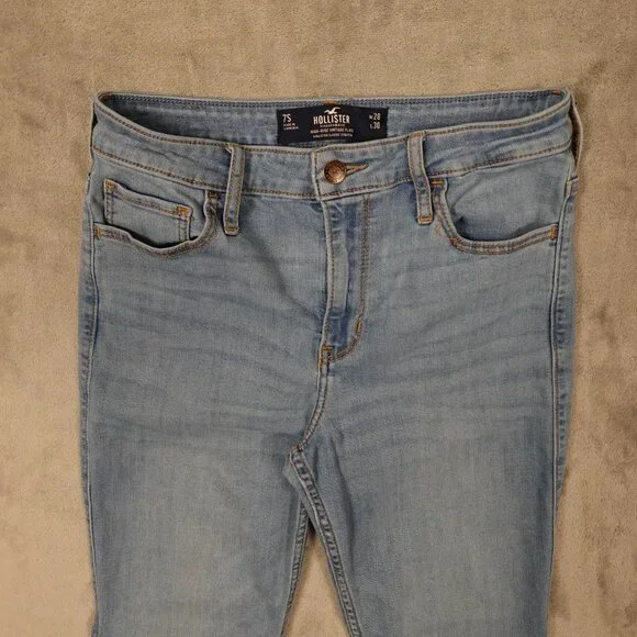 Hollister Jeans High-Rise Vintage Flare – Women's W28 L30 Blue Denim 7s - Picture 2 of 12